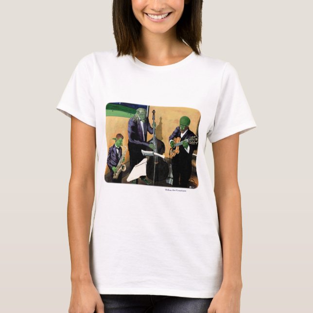 Fantasy Jazz Blues Musicians Music Shirts für Musi (Vorderseite)