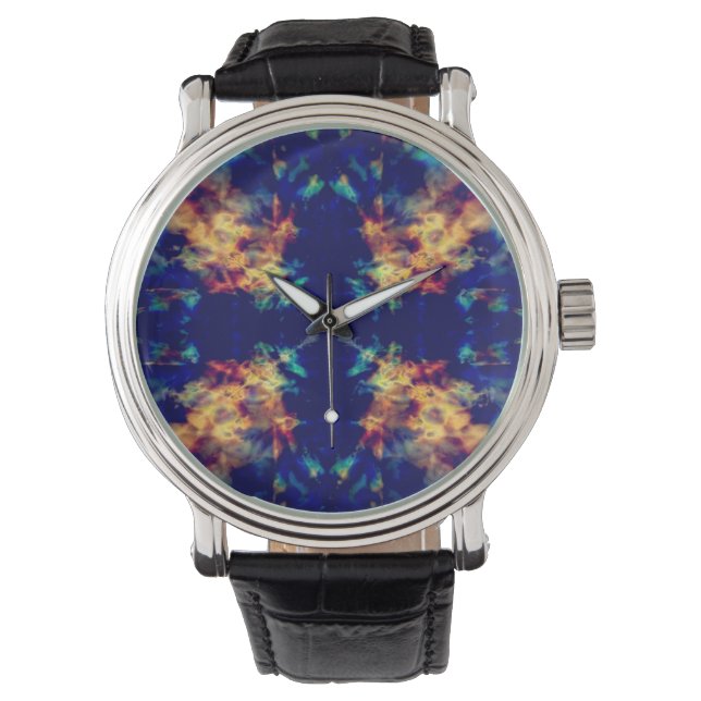 Fantasy kaleidoscope Muster Armbanduhr (Vorderseite)
