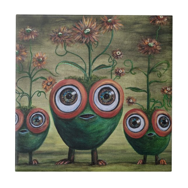 Fantasy Keramik Tile, klein (4,25" x 4,25") Fliese (Vorderseite)