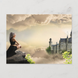 Fantasy Kunst, Dichtung und Musik Postkarte