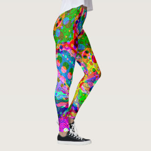 Fantasy-Kunst skizzieren - Abstrakte Neon-Schicht  Leggings