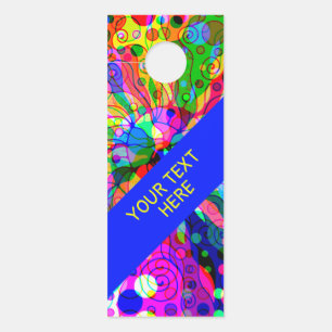 Fantasy-Kunst skizzieren - Abstrakte Neon-Verschie Türanhänger