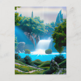 Fantasy Lake Feiertagspostkarte