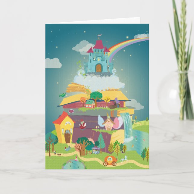 Fantasy Land Grußkarte Karte (Vorderseite)