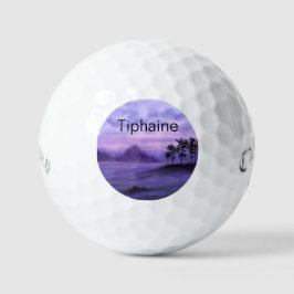 Fantasy Landscape Lila Golfball