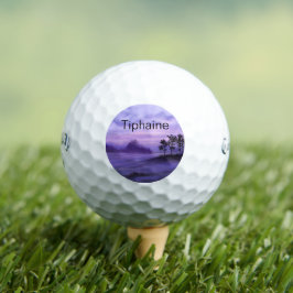 Fantasy Landscape Lila Golfball