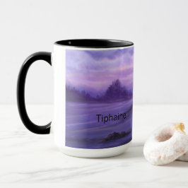 Fantasy Landscape Lila Tasse