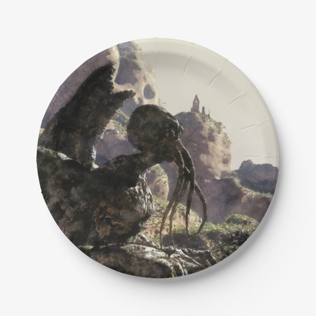 Fantasy landscape pappteller (Vorderseite)