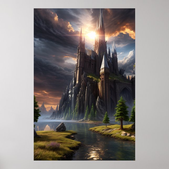 Fantasy Landscape Poster (Vorne)