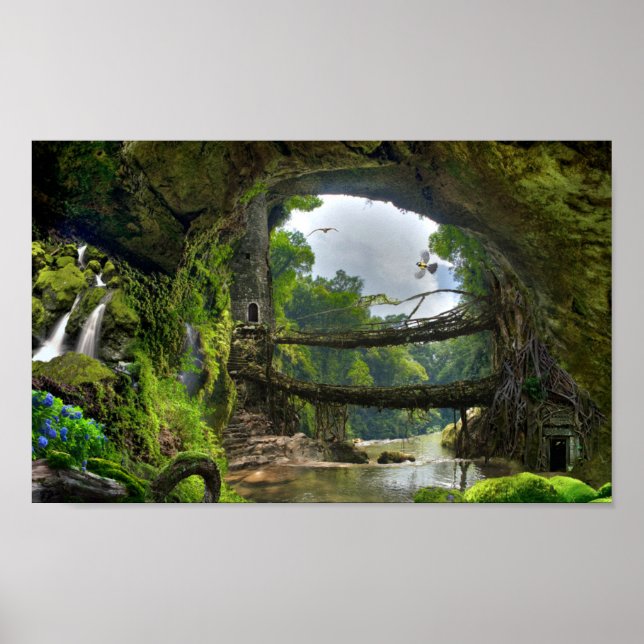 Fantasy Landscape Poster (Vorne)