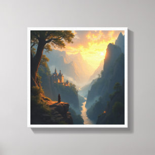 Fantasy-Landschaft Digitale Wandbilder Leinwanddruck