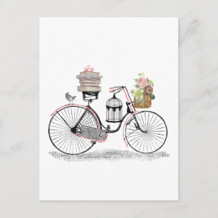 Fantasy Laufrad Postkarte