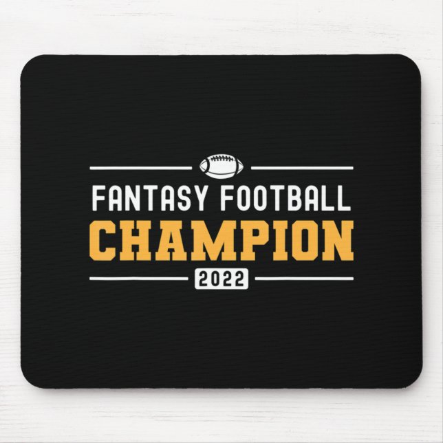 Fantasy League Champ 2022 Gewinner Fantasy Footbal Mousepad (Vorne)