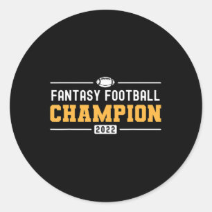Fantasy League Champ 2022 Gewinner Fantasy Footbal Runder Aufkleber