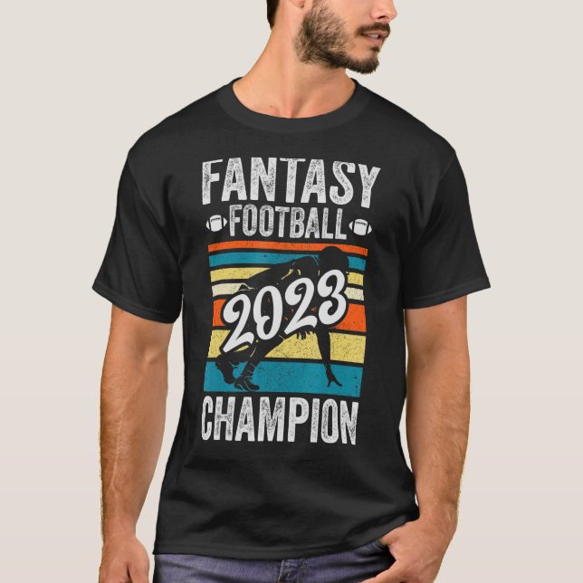 Fantasy League Champ Gewinner Fantasy Football Cha T-Shirt (Vorderseite)
