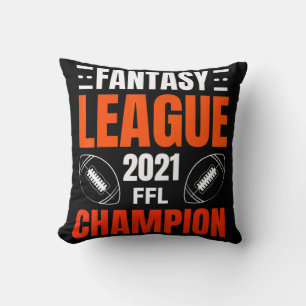 Fantasy League Champion Football 2021 Gewinner Vin Kissen