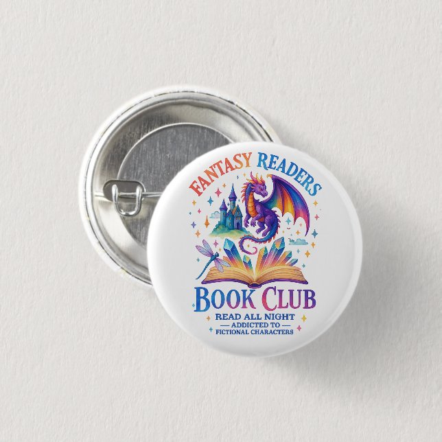 Fantasy Leser Book Club... Button (Vorne & Hinten)