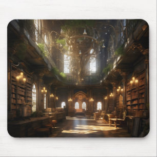 Fantasy Library Mousepad