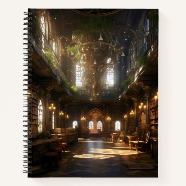 Fantasy Library Notizbuch (Vorderseite)