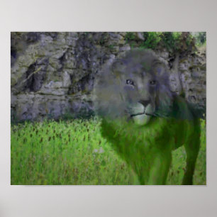 Fantasy Lion Animal Art Foto Malerei Poster