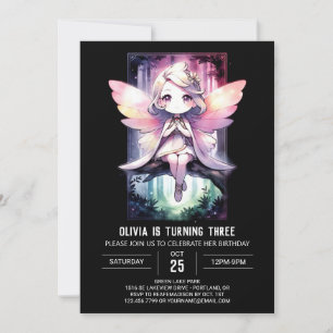 Fantasy Little Fairy Birthday Einladung
