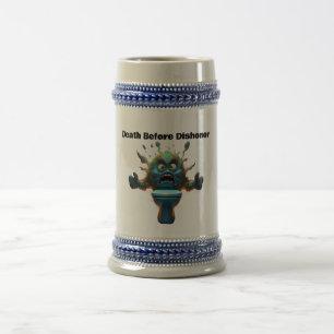 Fantasy Little Monster Tod vor Ehrerbietung Bierglas