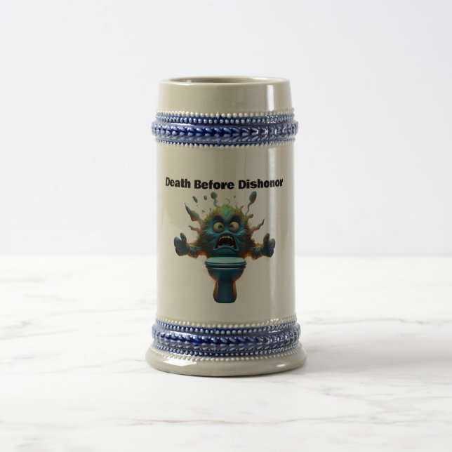 Fantasy Little Monster Tod vor Ehrerbietung Bierglas (Mittel)