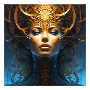 Fantasy Magic Art Dame Fotodruck