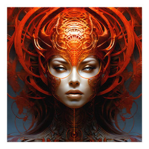 Fantasy Magic Art Dame Fotodruck