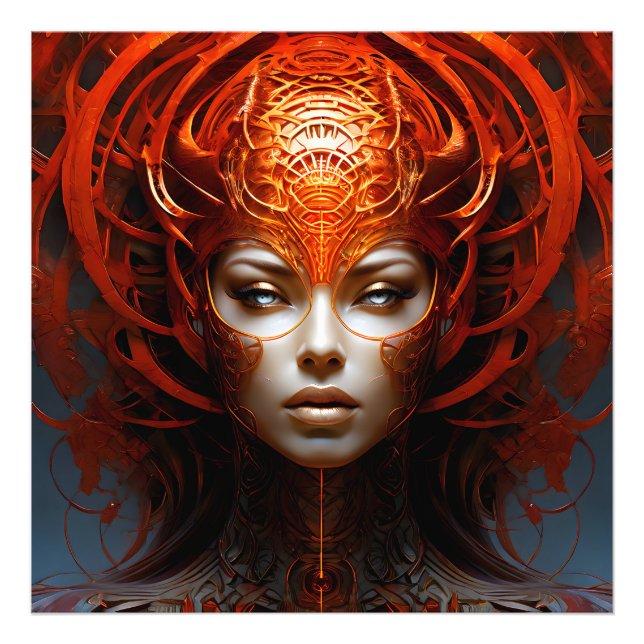 Fantasy Magic Art Dame Fotodruck (Vorne)