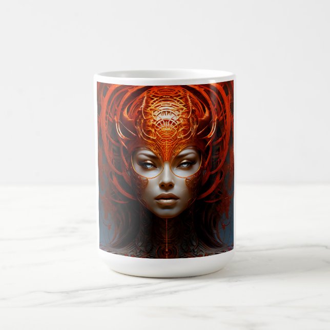 Fantasy Magic Art Dame Kaffeetasse (Mittel)