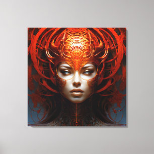 Fantasy Magic Art Dame Leinwanddruck