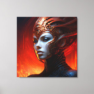 Fantasy Magic Art Dame Leinwanddruck