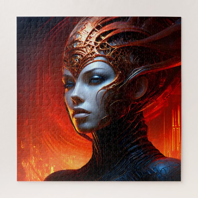 Fantasy Magic Art Dame Puzzle (Vertikal)