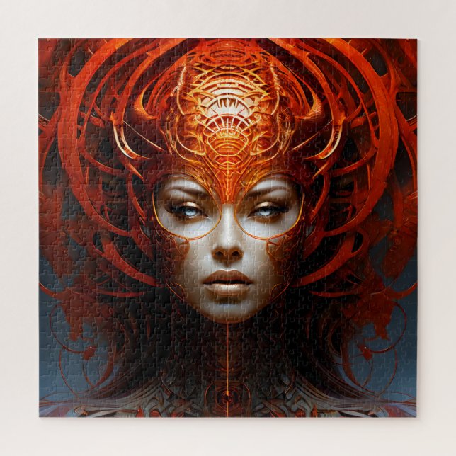 Fantasy Magic Art Dame Puzzle (Vertikal)