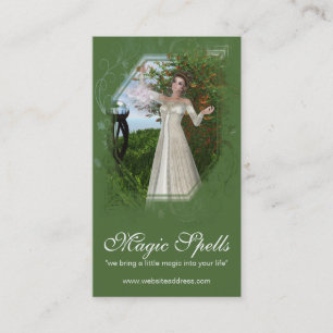 Fantasy Magic Mother Earth Business Card Visitenkarte
