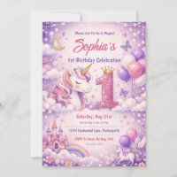 Fantasy Magisches Einhorn 1. Geburtstag