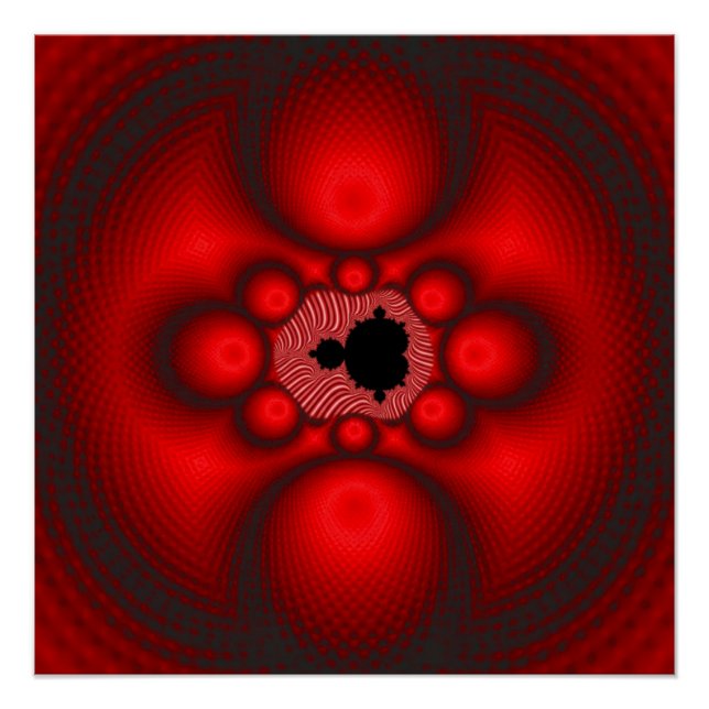 Fantasy-Mandelbrot-Fraktalbild Poster (Vorderseite)