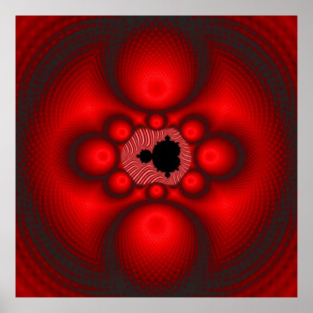 Fantasy-Mandelbrot-Fraktalbild Poster (Vorne)