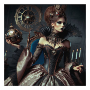 Fantasy Märchen Elegante Böse Königin Fotodruck