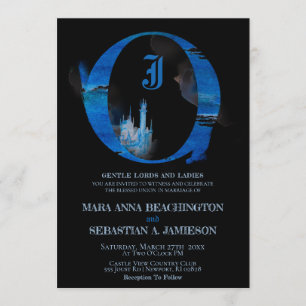 *~* Fantasy Märchenschloss Mittelalterliche Hochze Einladung