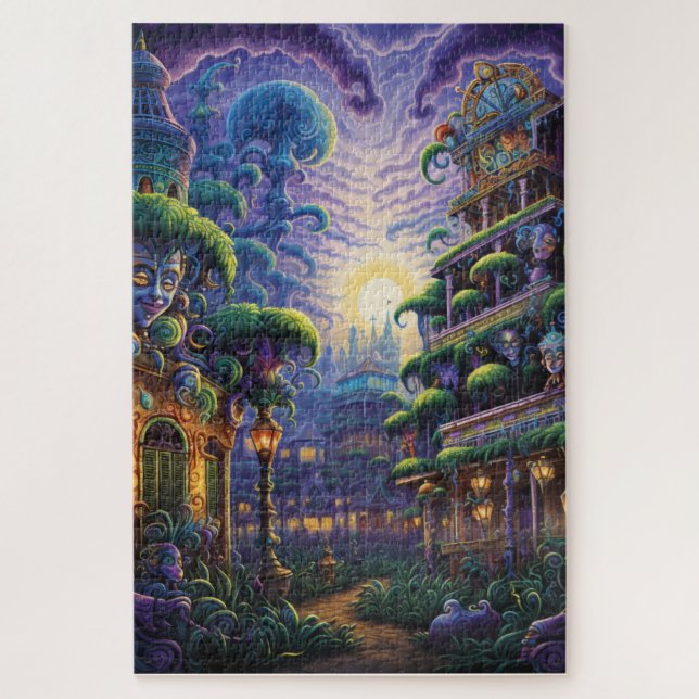 Fantasy Mardi Gras Colors  Puzzle (Vertikal)