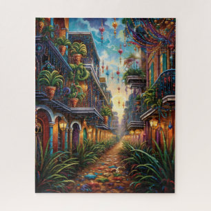 Fantasy Mardi Gras Farben Puzzle