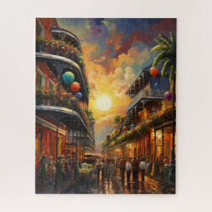 Fantasy Mardi Gras Farben Puzzle