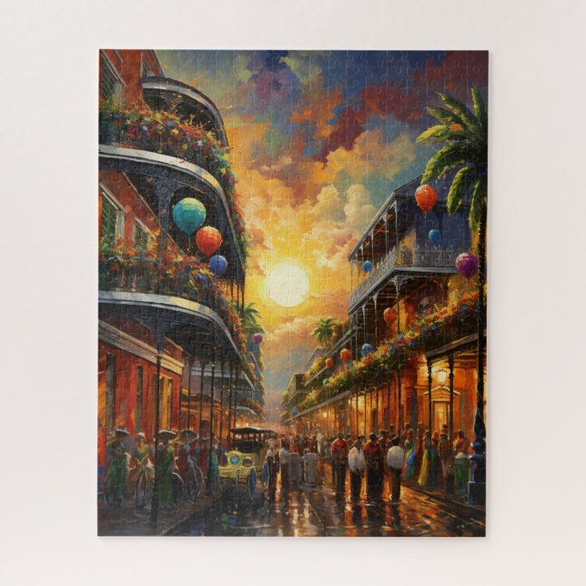 Fantasy Mardi Gras Farben  Puzzle (Vertikal)