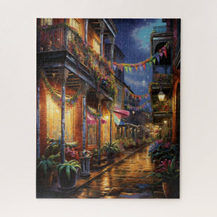 Fantasy Mardi Gras Farben Puzzle