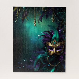 Fantasy Mardi Gras Farben Puzzle