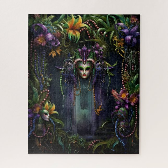 Fantasy Mardi Gras Farben  Puzzle (Vertikal)