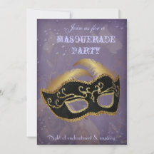 Fantasy Masquerade Party Einladung