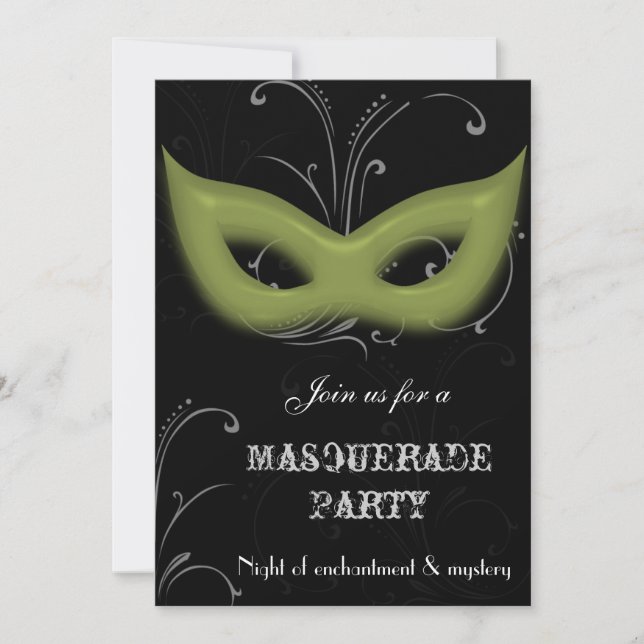 Fantasy Masquerade Party Einladung (Vorderseite)